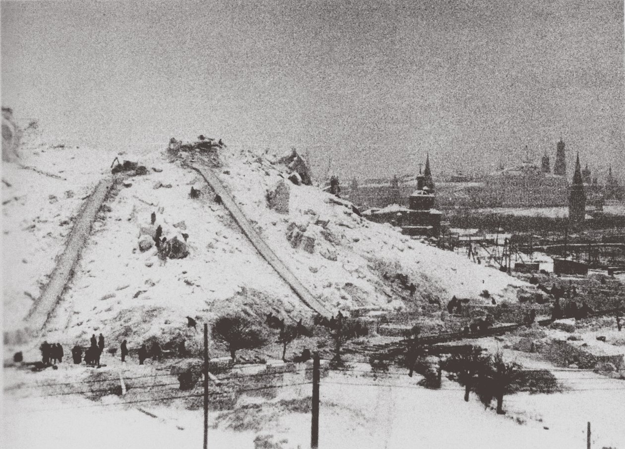 Demolice katedrály Krista Spasitele v Moskvě, 1931 od Ilya Arnoldovich Ilf