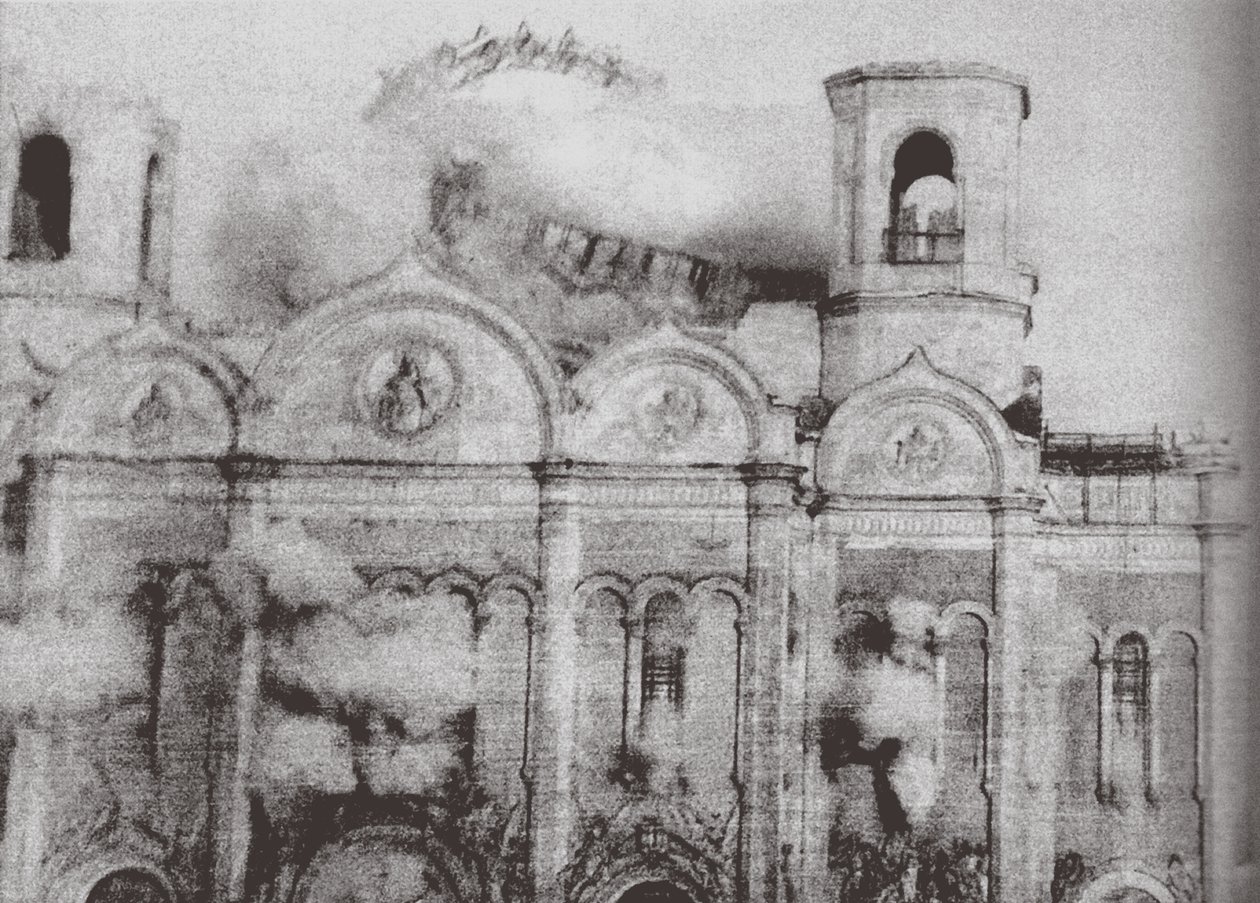 Demolice katedrály Krista Spasitele v Moskvě, 1931 od Ilya Arnoldovich Ilf