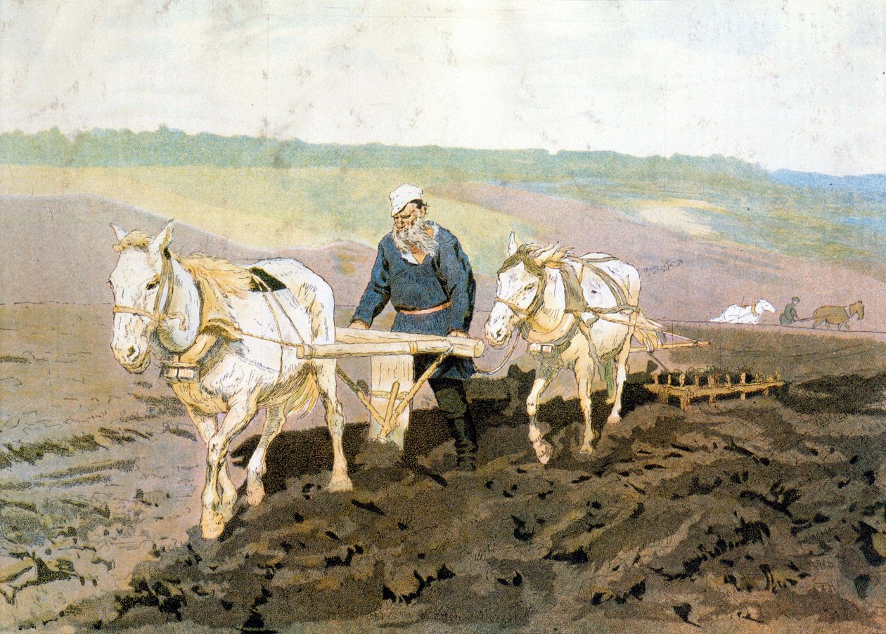 Hrabě Tolstoj oral - podle Repinova obrazu od Ilya Efimovich (after) Repin