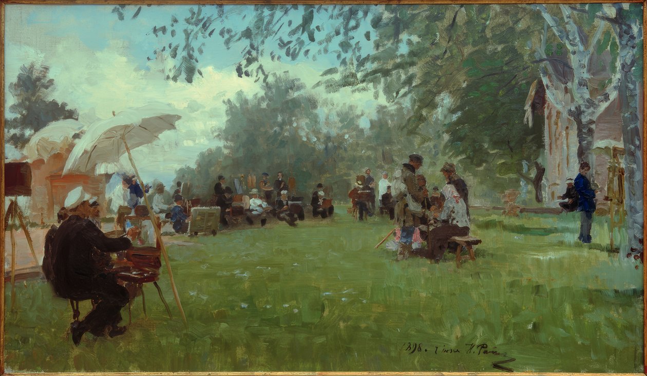 V dači akademie od Ilya Efimovich Repin
