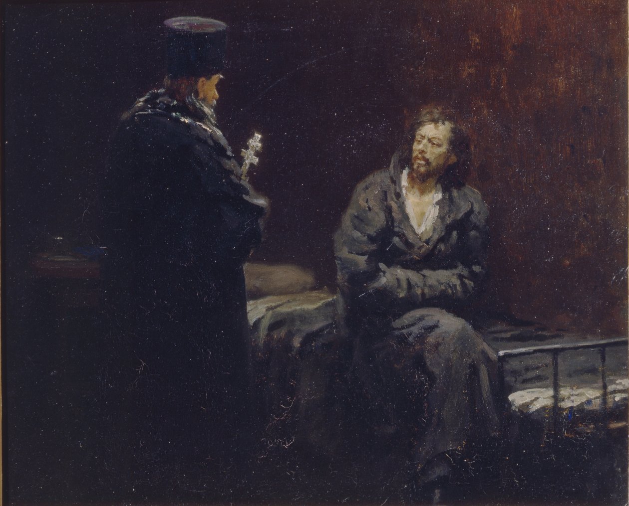 Před zpovědí, 1879-1885 od Ilya Efimovich Repin