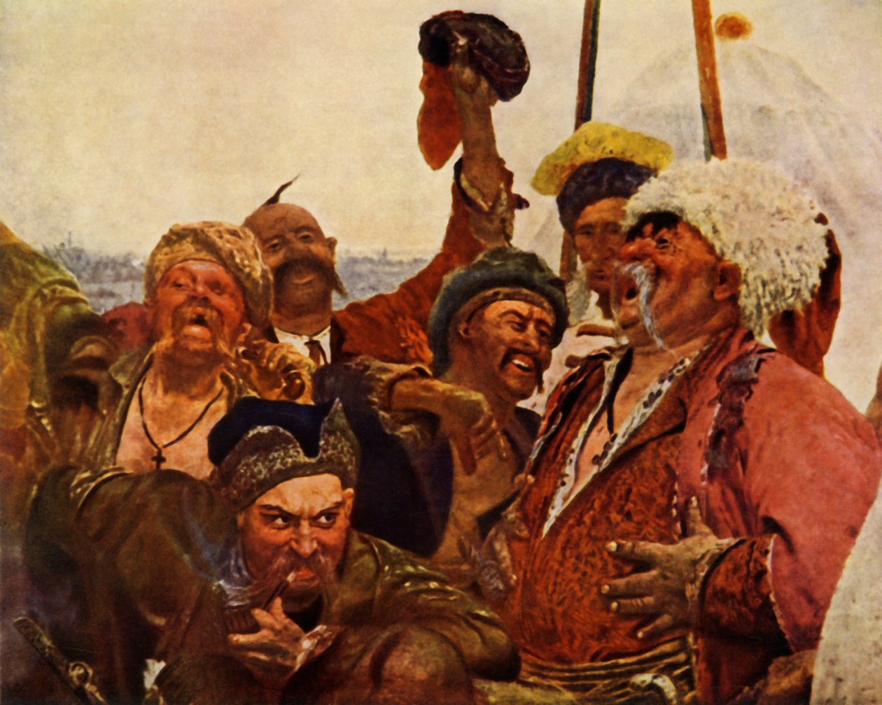 „Detail Záporožců píšících dopis tureckému sultánovi“, 1880-1890, 1965. od Ilya Efimovich Repin