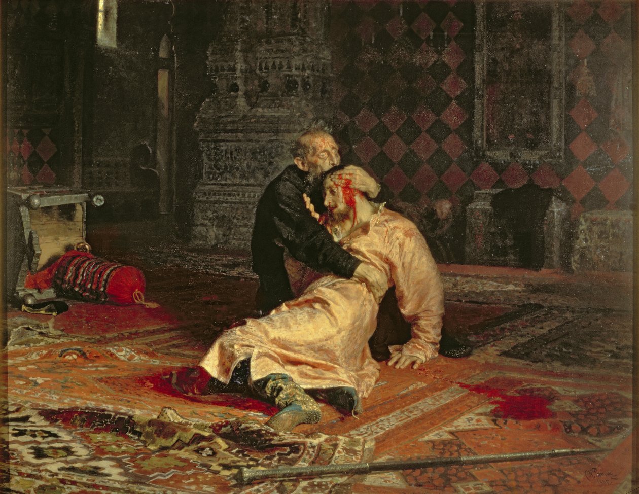 Ivan Hrozný a jeho syn 16. listopadu od Ilya Efimovich Repin