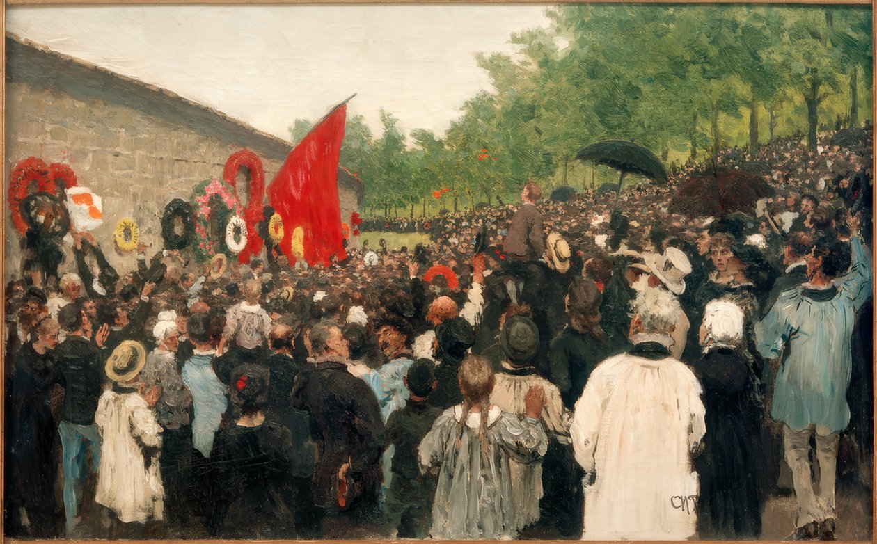 Každoroční shromáždění u Zdi obcí.... od Ilya Efimovich Repin