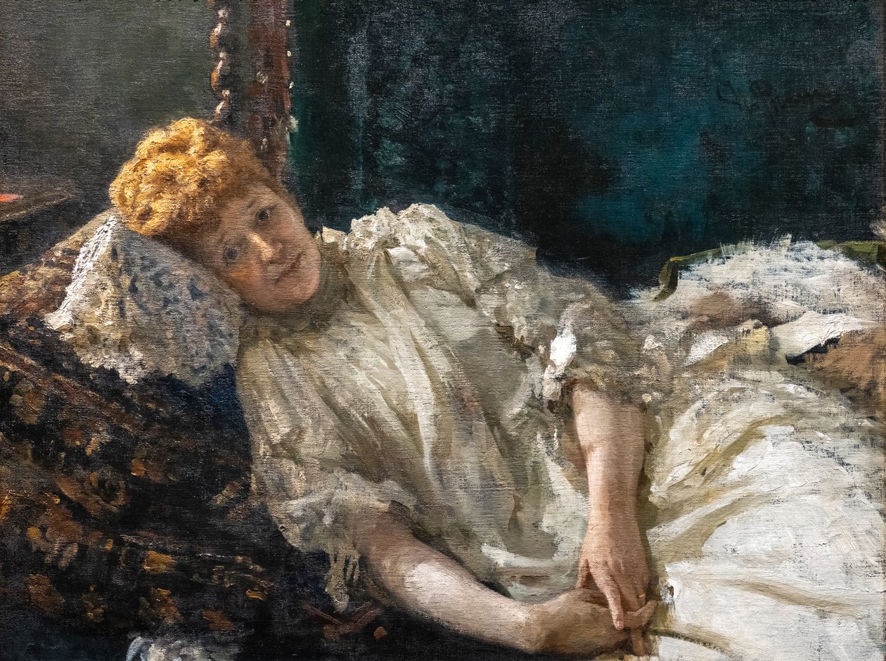 LOUISE DE RIQUET, HROBKA Z MERCY-ARGENTEAU od Ilya Efimovich Repin