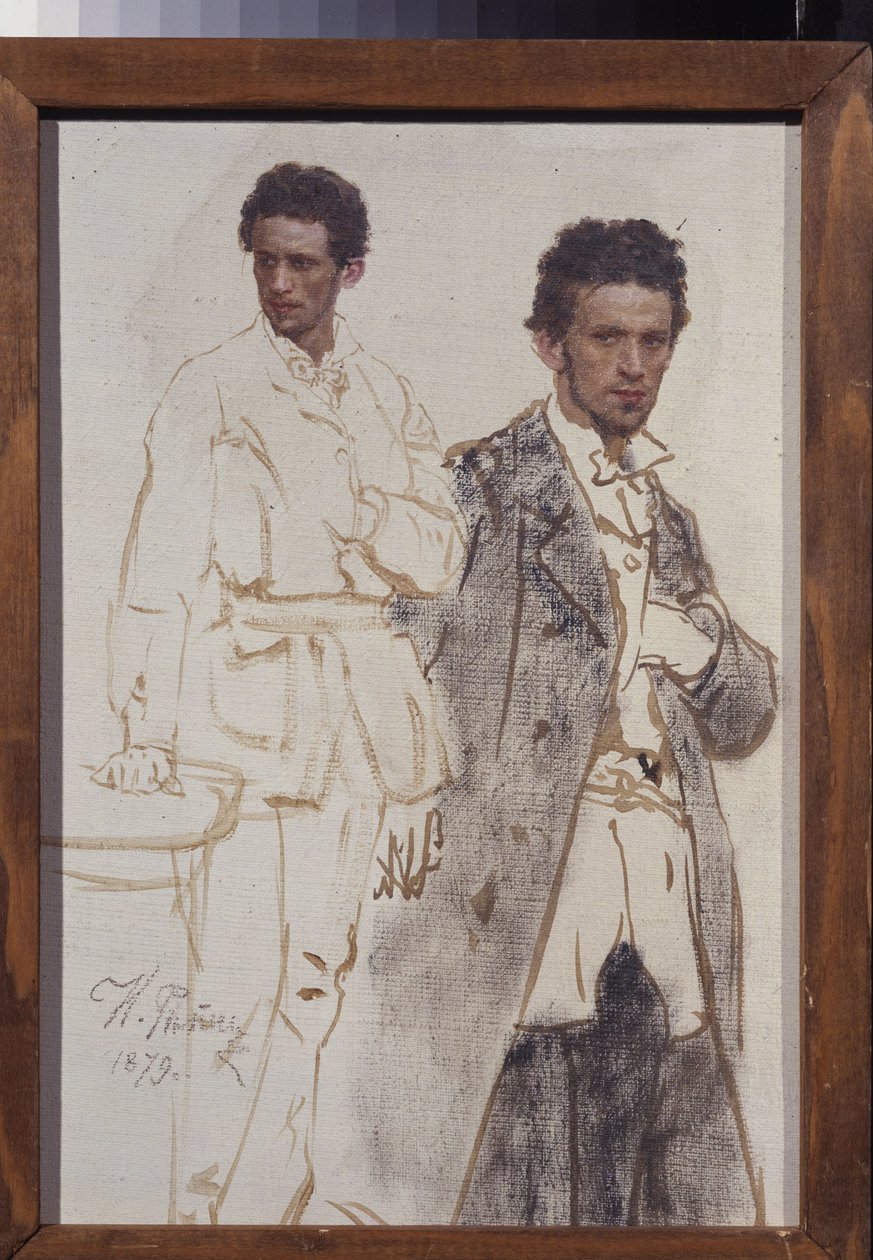 Portrét Nikolaje Ventsela. Obraz Ilja Jefimovič Repin (Ilia Repin) (1844-1930), olej na plátně od Ilya Efimovich Repin