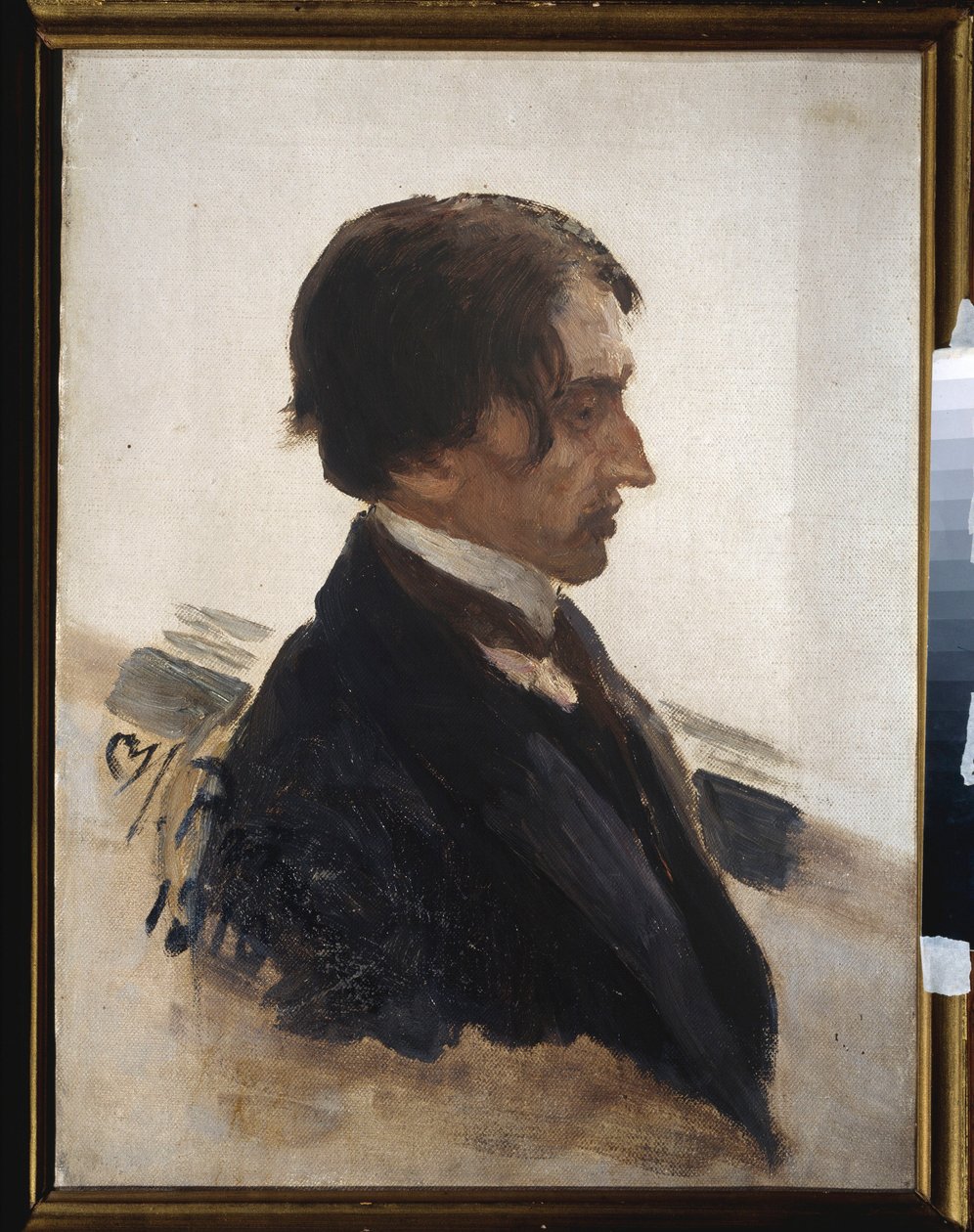 Portrét umělce Isaaka Brodského (Brodski) (1883-1939). Obraz Ilja Repin (Ilia Repin) (1844-1930), olej na plátně od Ilya Efimovich Repin