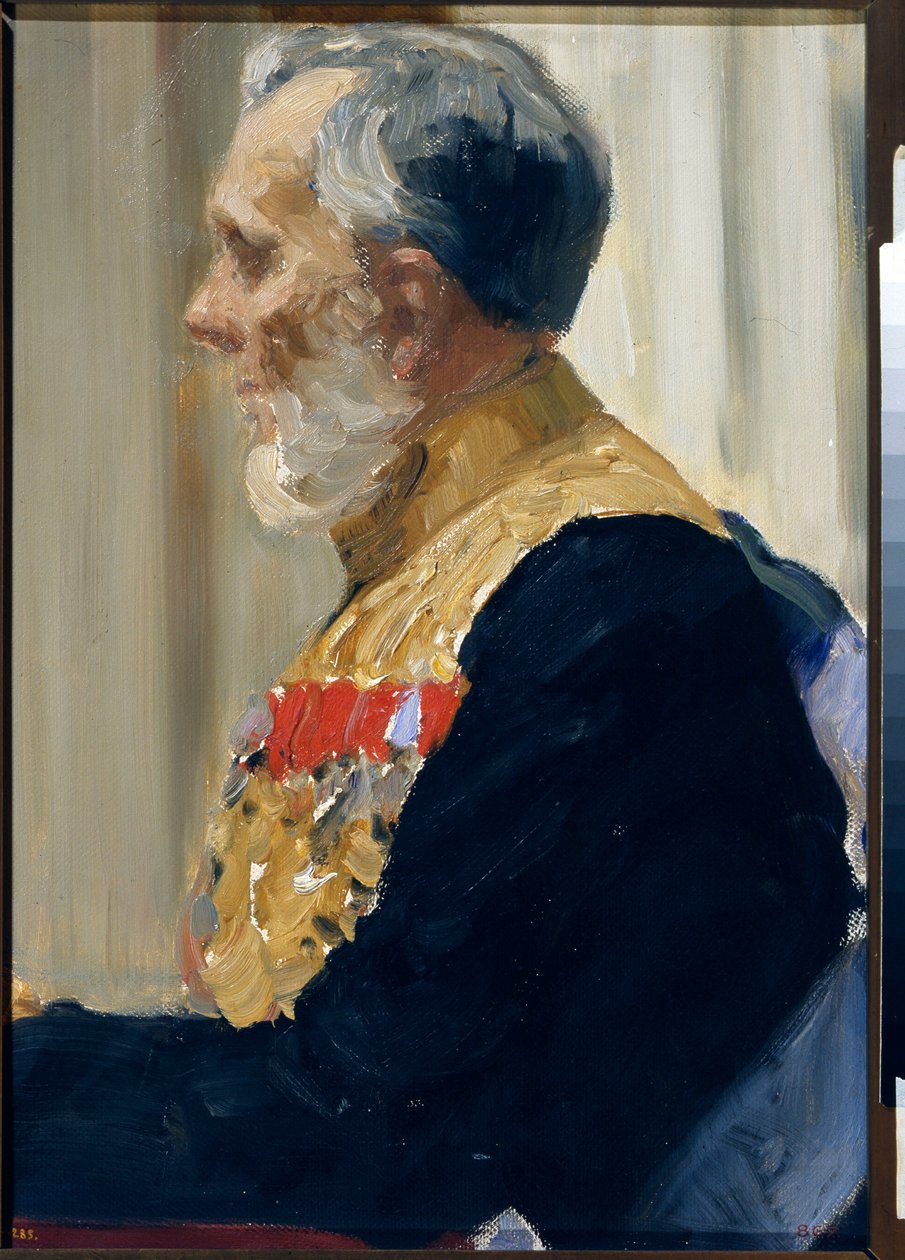 Portrét hraběte Constantina Ivanoviče von der Pahien. Obraz Ilja Jefimovič Repin (Ilia Repin) (1844-1930), olej na plátně od Ilya Efimovich Repin