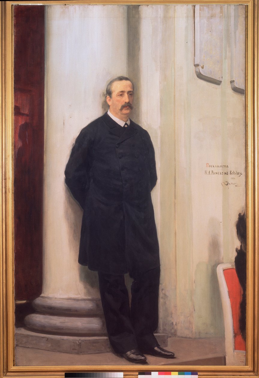 Portrét skladatele a chemika Alexandra Borodina (1833-1887) od Ilya Efimovich Repin