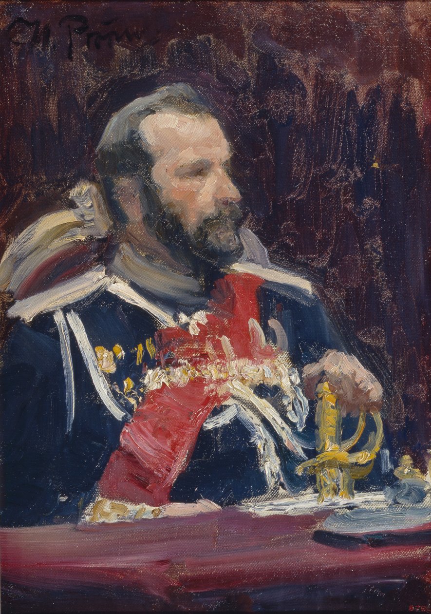 Portrét generála Alexeje Nikolajeviče Kuropatkina 1848-1925, cca 1901-1902 od Ilya Efimovich Repin