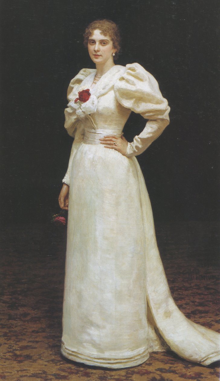 Portrét Ludmily Petrovna Steinheil, 1895 od Ilya Efimovich Repin
