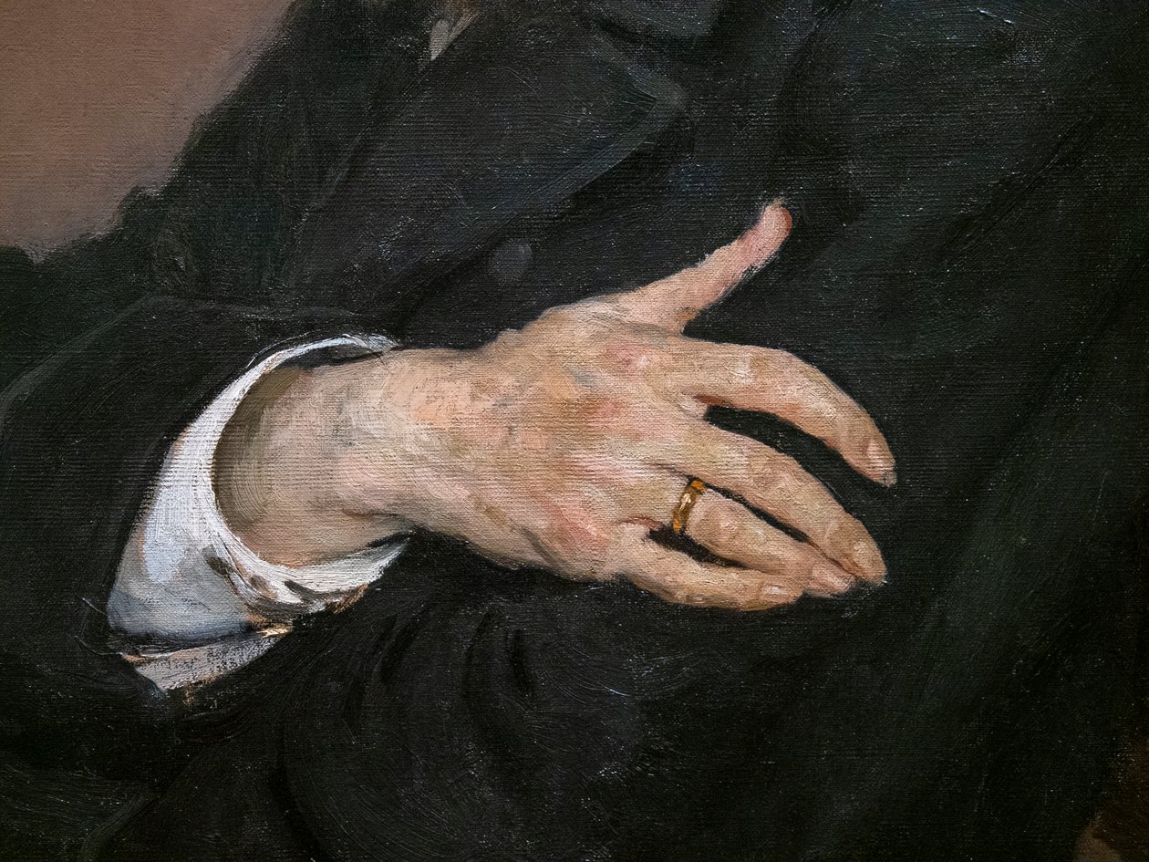 Portrét Pavla Michajloviče Treťjakova (detail) od Ilya Efimovich Repin
