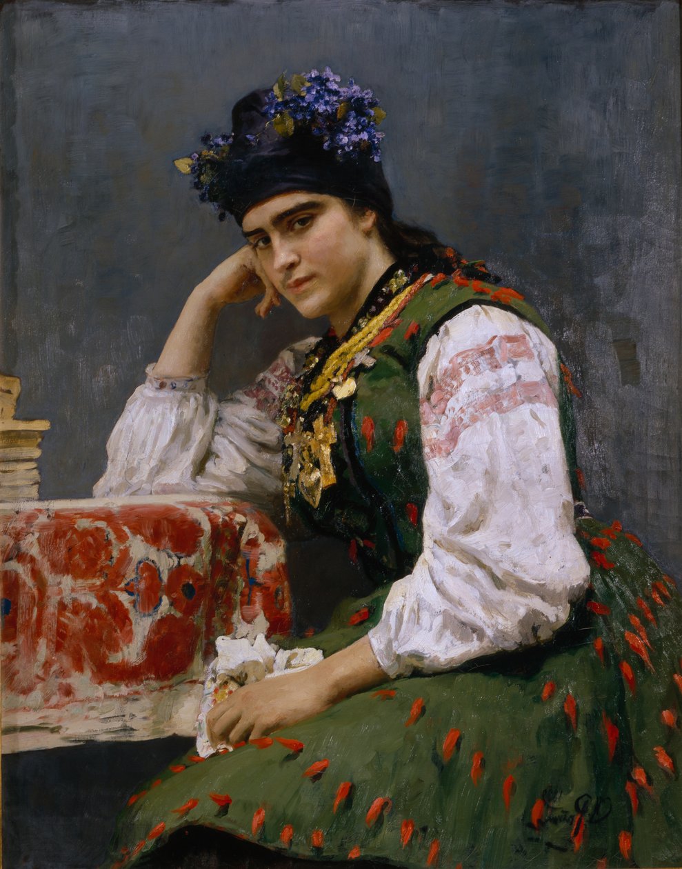 Portrét Sofie Dragomirové-Lukomské, 1889 od Ilya Efimovich Repin