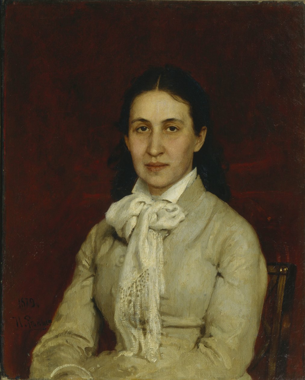 Portrét Elizavety Grigorjevny Mamontové 1847-1908, 1878 od Ilya Efimovich Repin