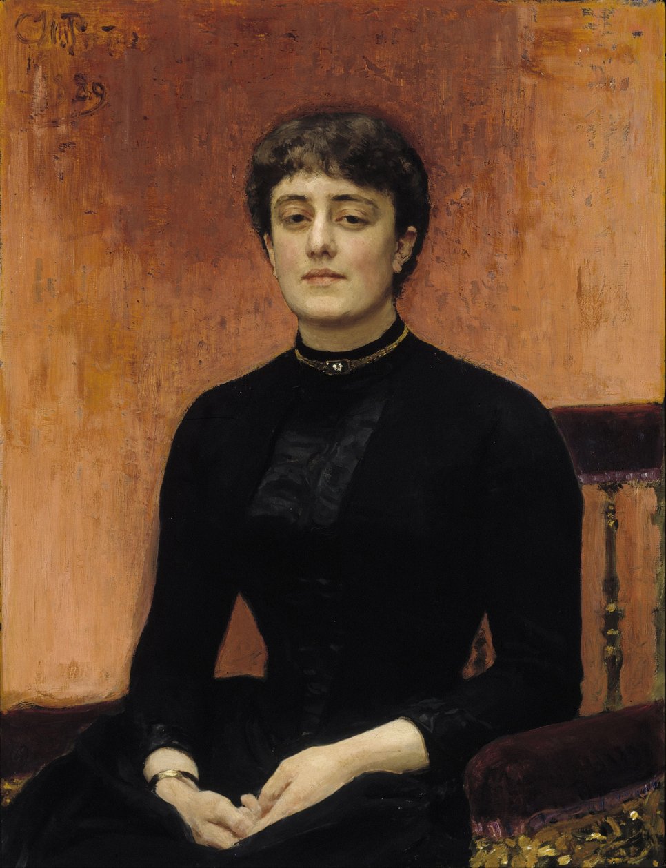 Portrét Elizavety Zvantsevové 1864-1921 od Ilya Efimovich Repin