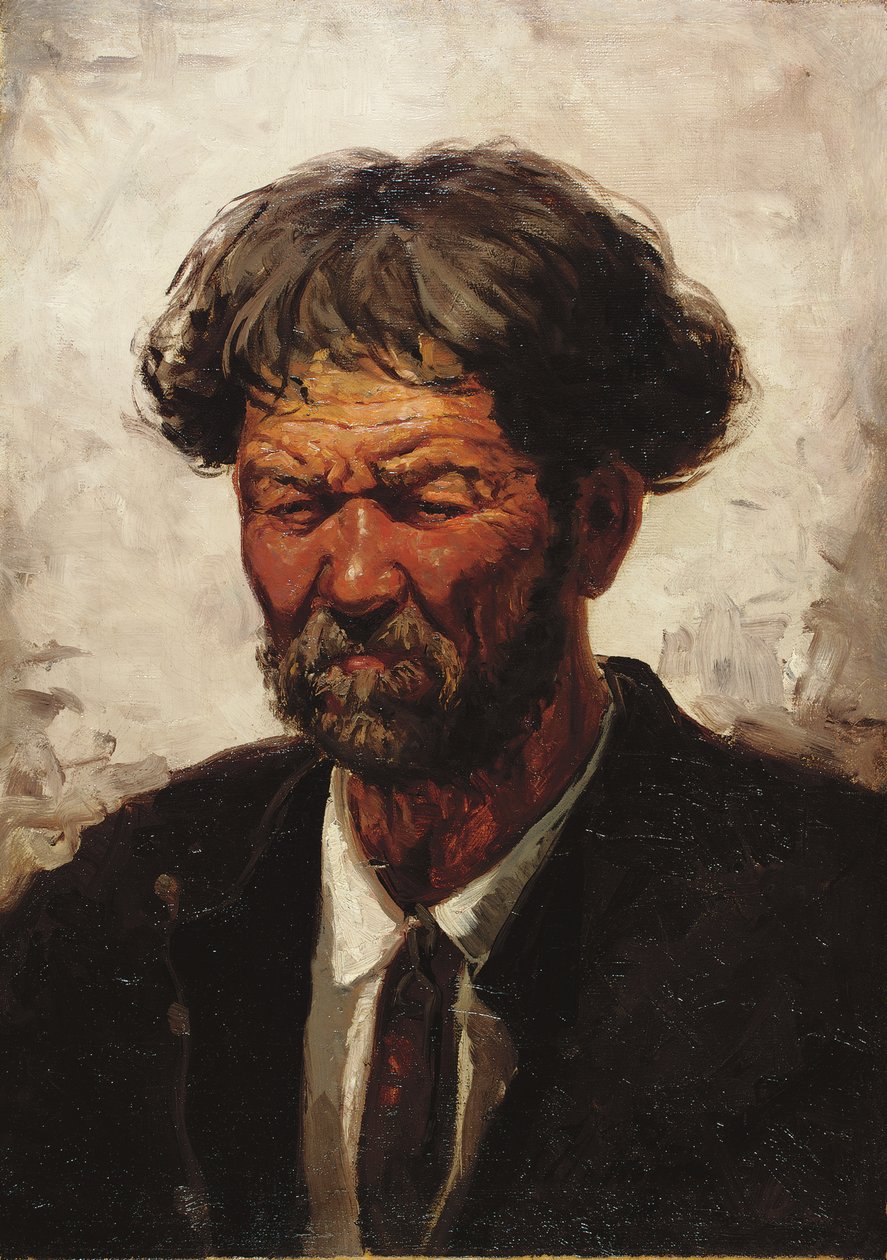 Portrét muže, od Ilya Efimovich Repin