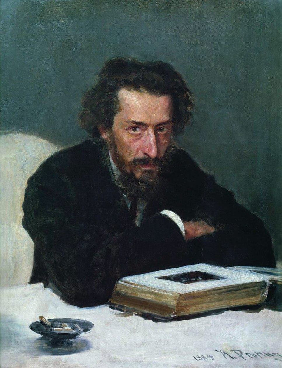 Portrét skladatele Pavla Ivanoviče Blaramberga, 1884 od Ilya Efimovich Repin