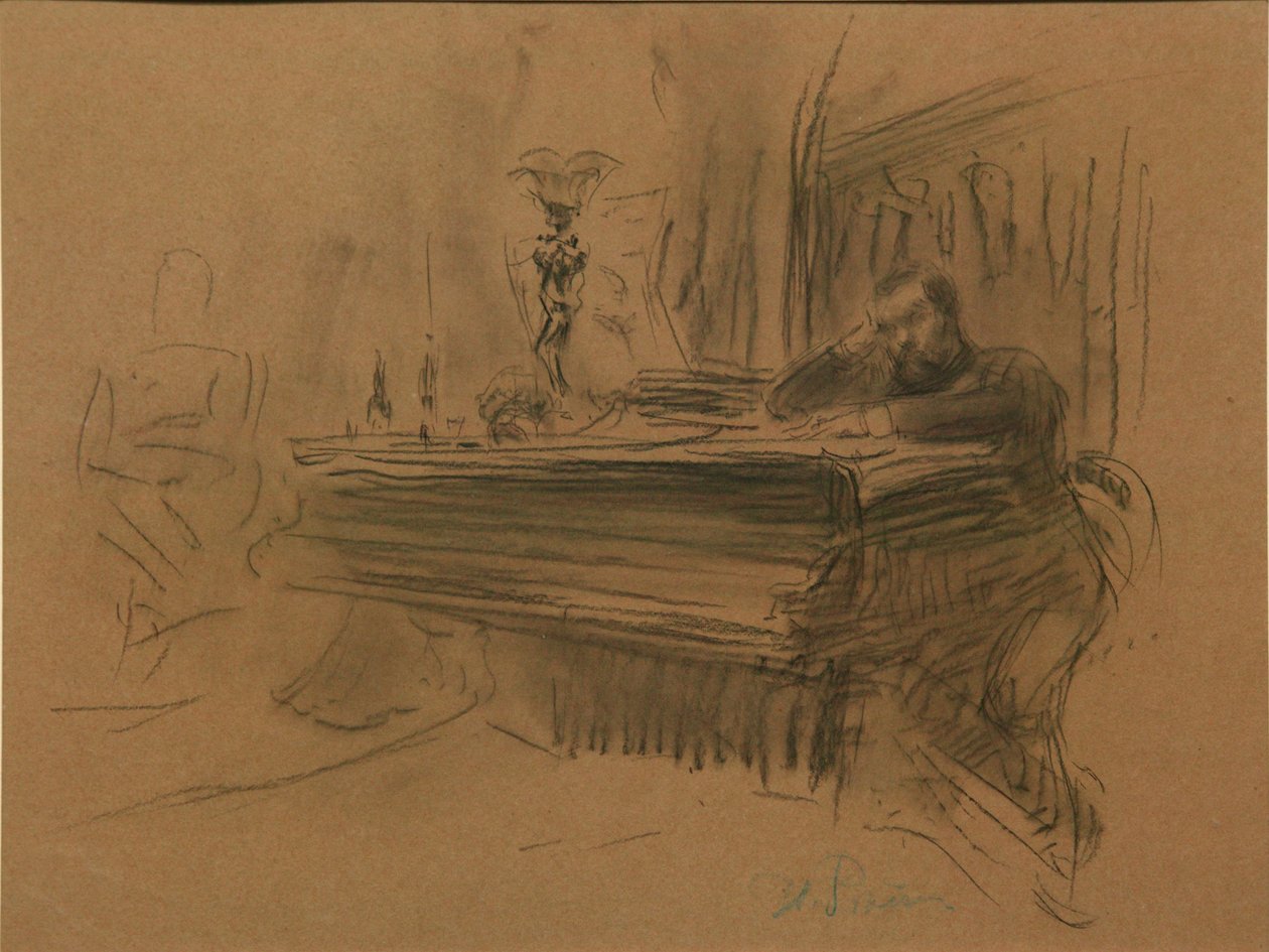 Portrét skladatele Alexeje Fedoroviče Kala, 1906 od Ilya Efimovich Repin