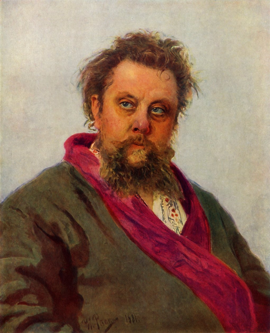 „Portrét skladatele Modesta Petroviče Musorgského“, 1881, 1965. od Ilya Efimovich Repin