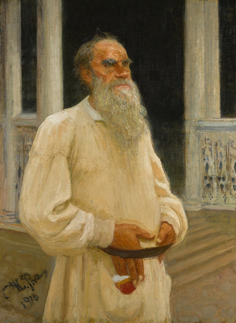 Portrét autora hraběte Lva Nikolajeviče Tolstého 1828-1910, 1916. od Ilya Efimovich Repin