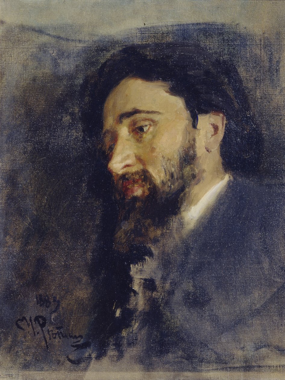 Portrét autora Vsevoloda M. Garshina 1855-1888, 1883 od Ilya Efimovich Repin