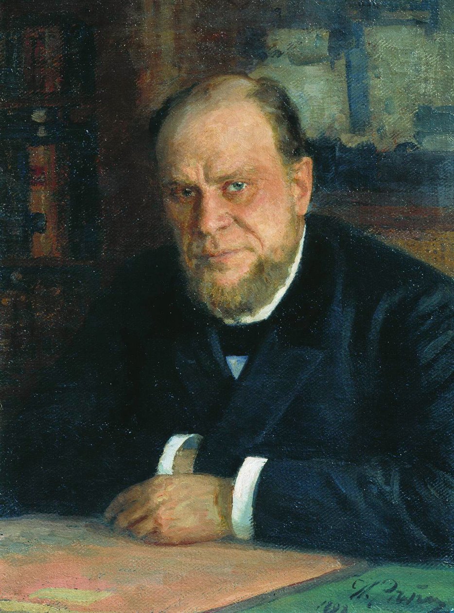 Portrét právníka a spisovatele Anatoliho Fjodoroviče Koniho 1844-1927, 1898 od Ilya Efimovich Repin
