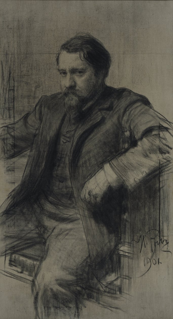 Portrét malíře Valentina Alexandroviče Serova 1865-1911, 1901 od Ilya Efimovich Repin