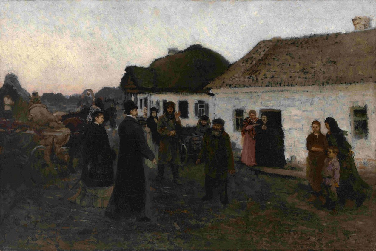 Návrat domů, 1876-1877 od Ilya Efimovich Repin