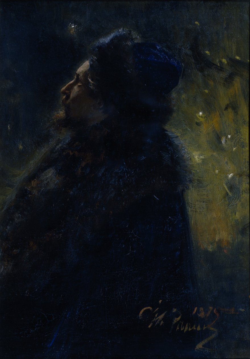 Sadko. Portrét umělce Viktora Vasnetsova 1848-1926, 1875 od Ilya Efimovich Repin