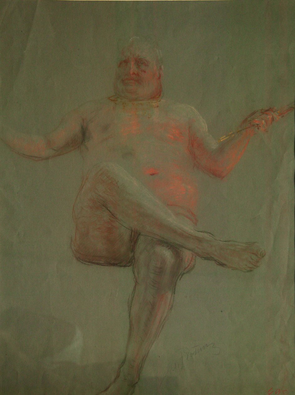 Studie pro Get Thee Hence, Satan!, 90. léta 19. století od Ilya Efimovich Repin