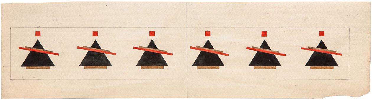 Skica pro suprematistickou skladbu, 1922 od Ilya Grigorevich Chashnik