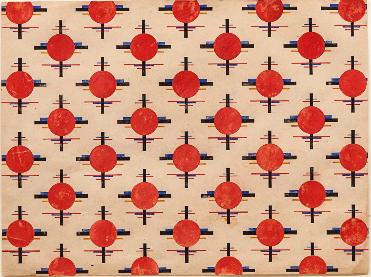 Suprematistický vzor. Design látky, cca 1921 od Ilya Grigorevich Chashnik
