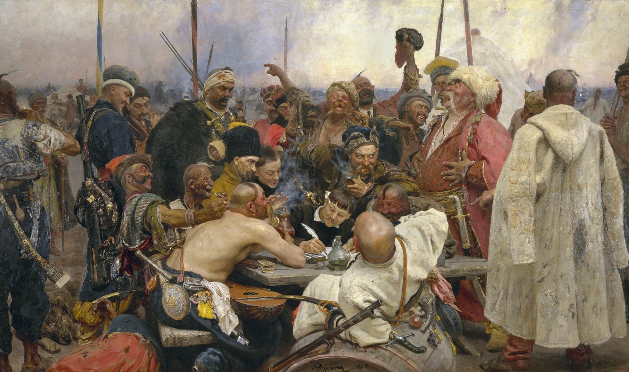 Odpověď Zaporožských kozáků od Ilya Efimovich Repin