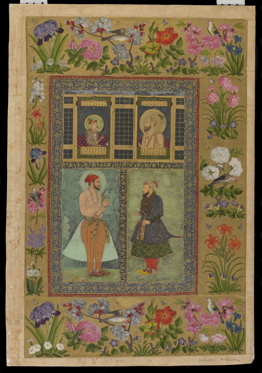Čtyři portréty z Petrohradského alba, cca 1650-60 od Imad al Hasani