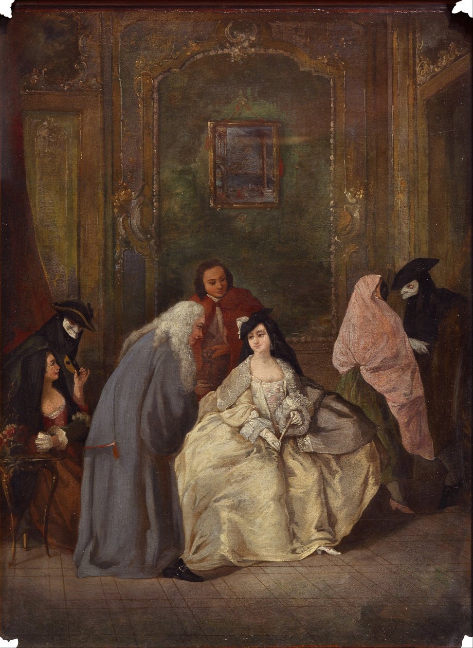 Setkání prokurátora a jeho manželky od Imitator of Pietro Longhi
