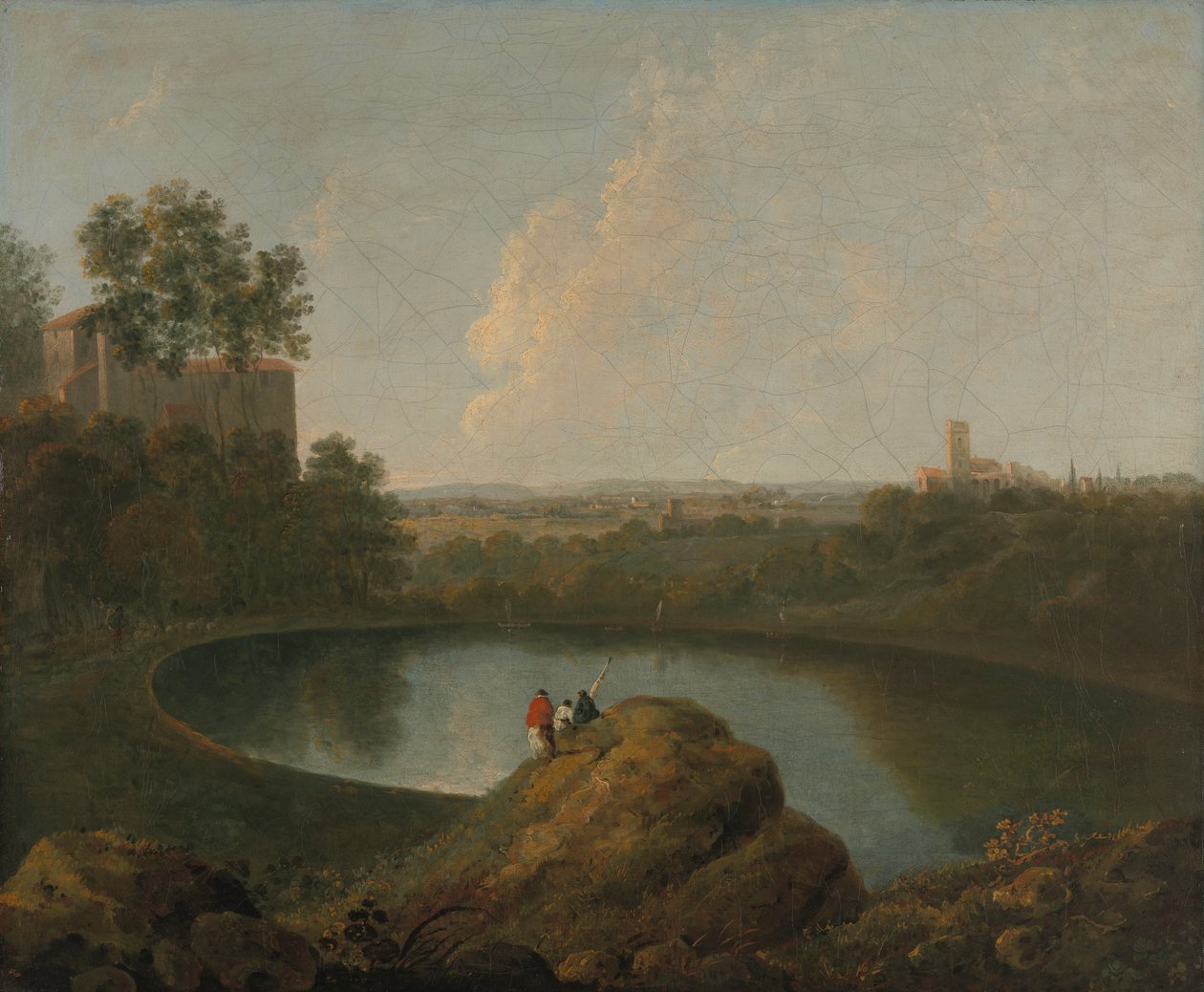 Hlava jezera Nemi od Imitator of Richard Wilson RA