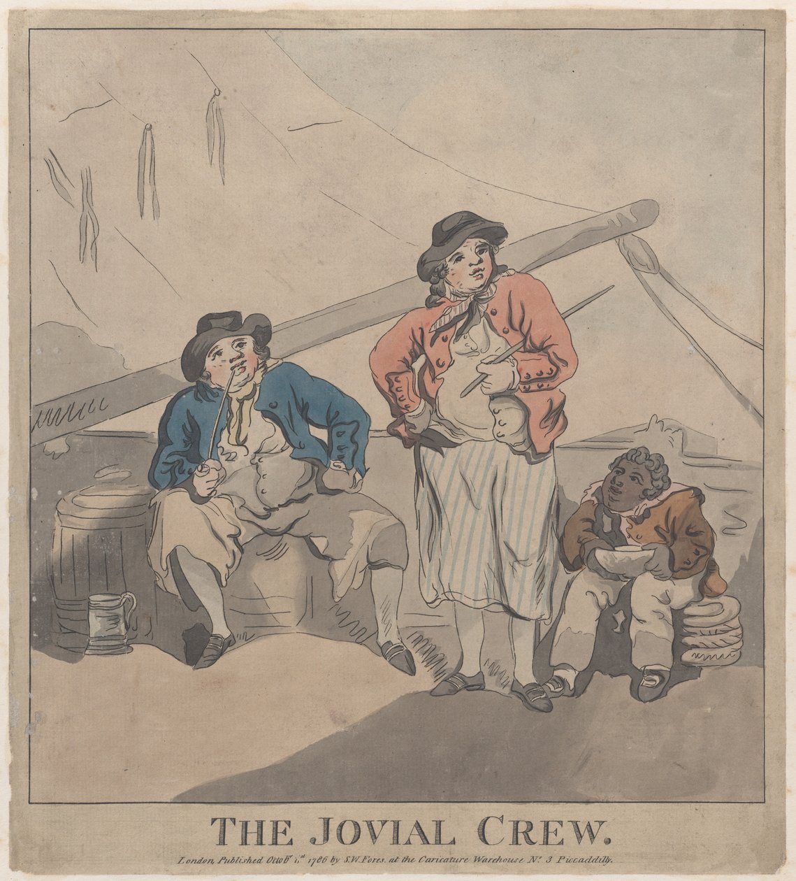 The Jovial Crew, 1. října 1786., 1. října 1786. od Imitator of Thomas Rowlandson.