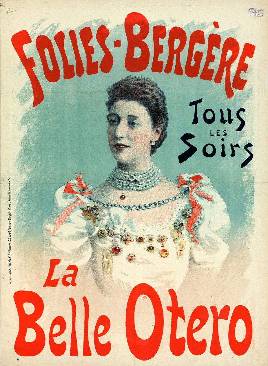 La Belle Otero 1894 od Imprimerie Chaix