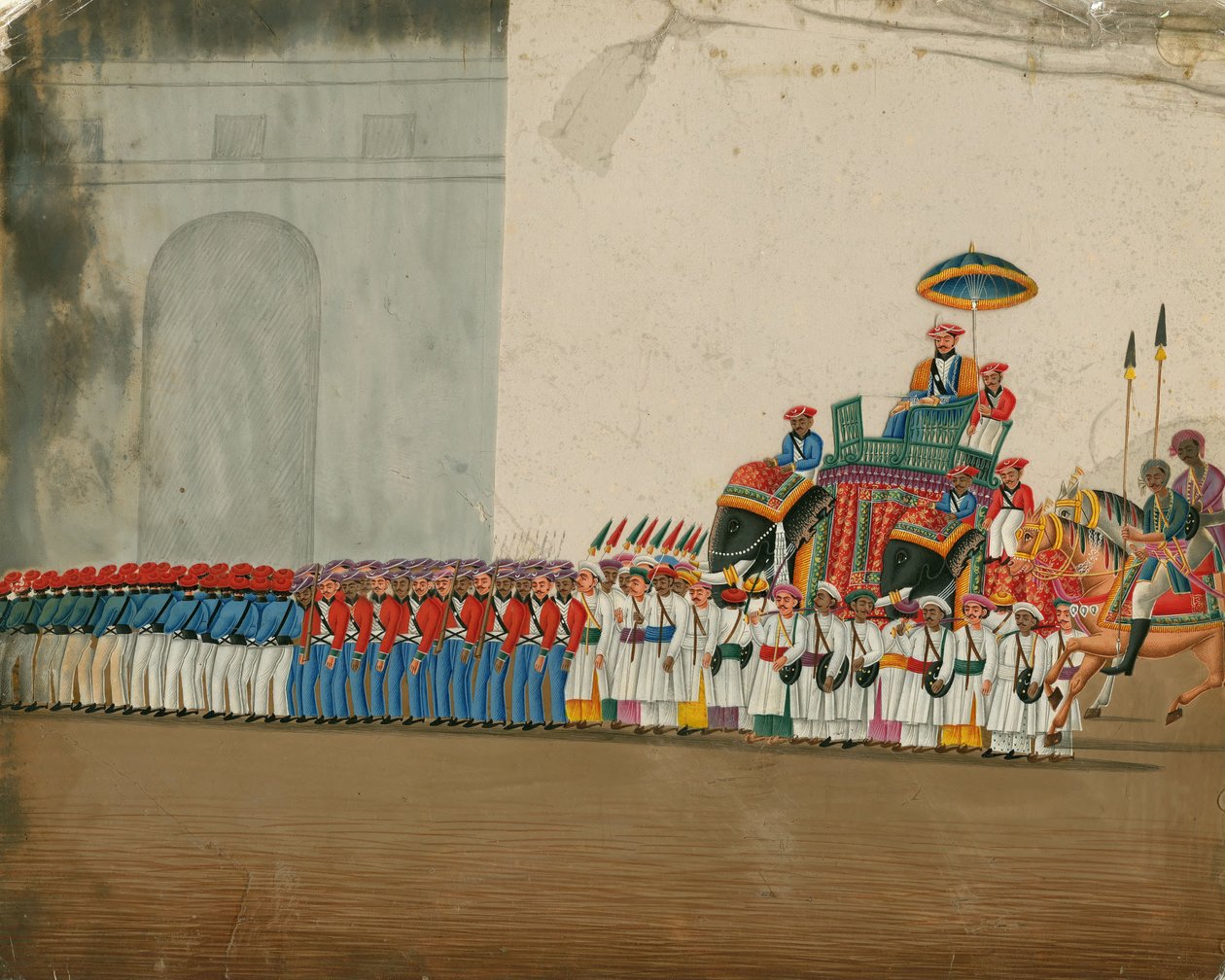 Sultan Riding an Elephant, c. 1800 od Indian Art