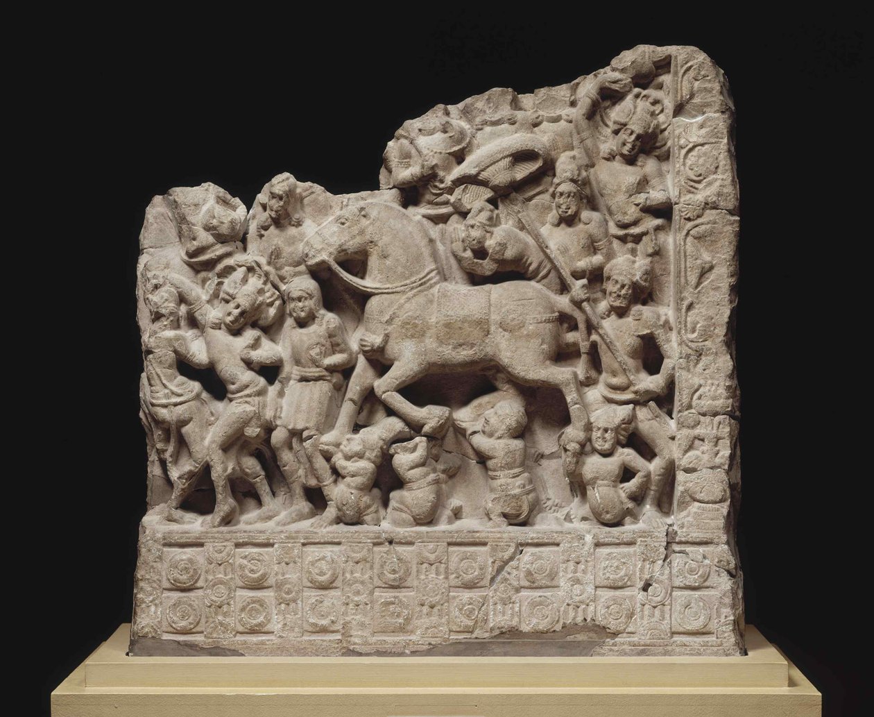 Velký odchod Siddhárthy Gautamy, 2. století. INZERÁT. od Indian Art.