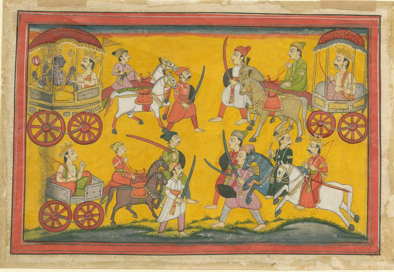 Višnuův průvod, c. 1755 od Indian Art
