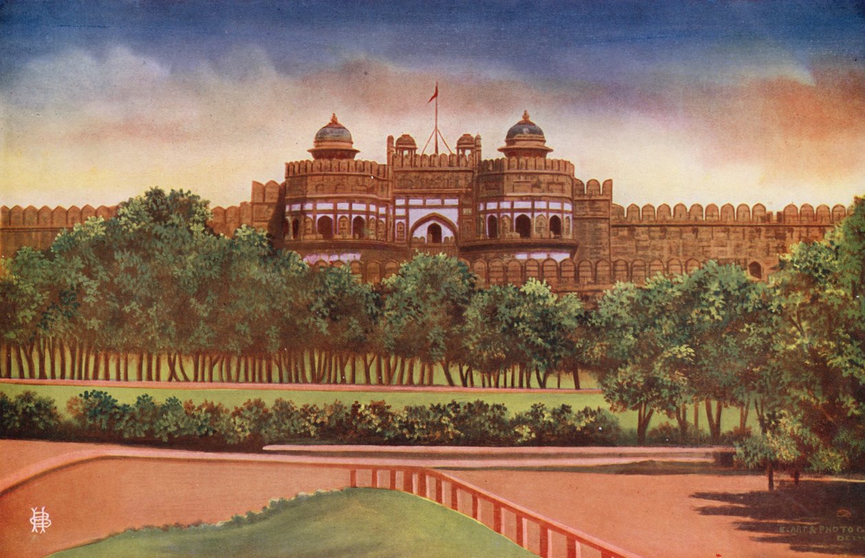 Brána Dillí, pevnost Agra (barevné foto) od Indian photographer