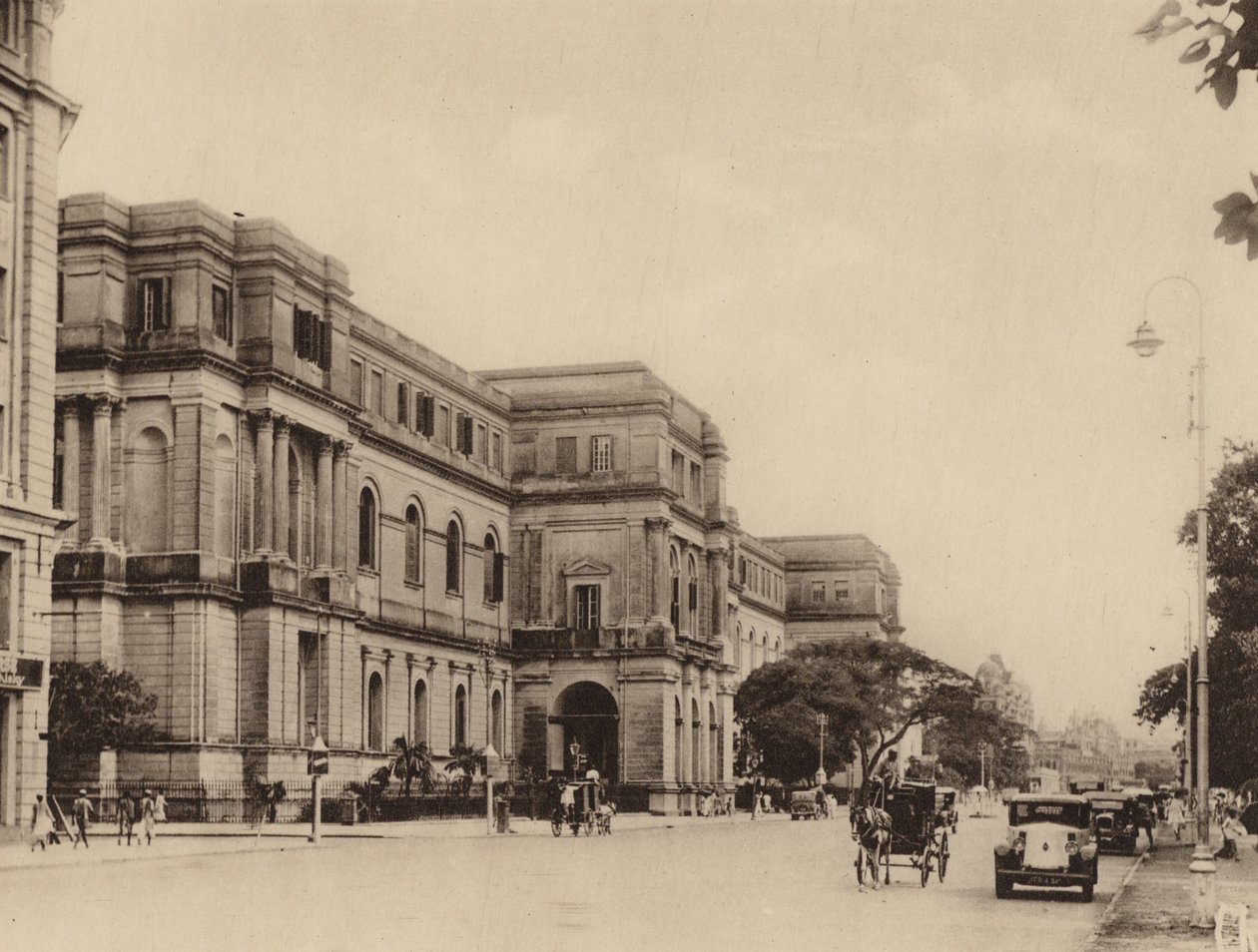 Indické muzeum a Chowringhee Road při pohledu na jih (čb fotografie) od Indian photographer