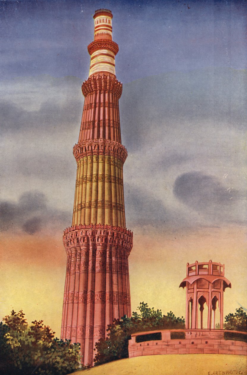 Kutub Minar, Dillí (barevné foto) od Indian photographer