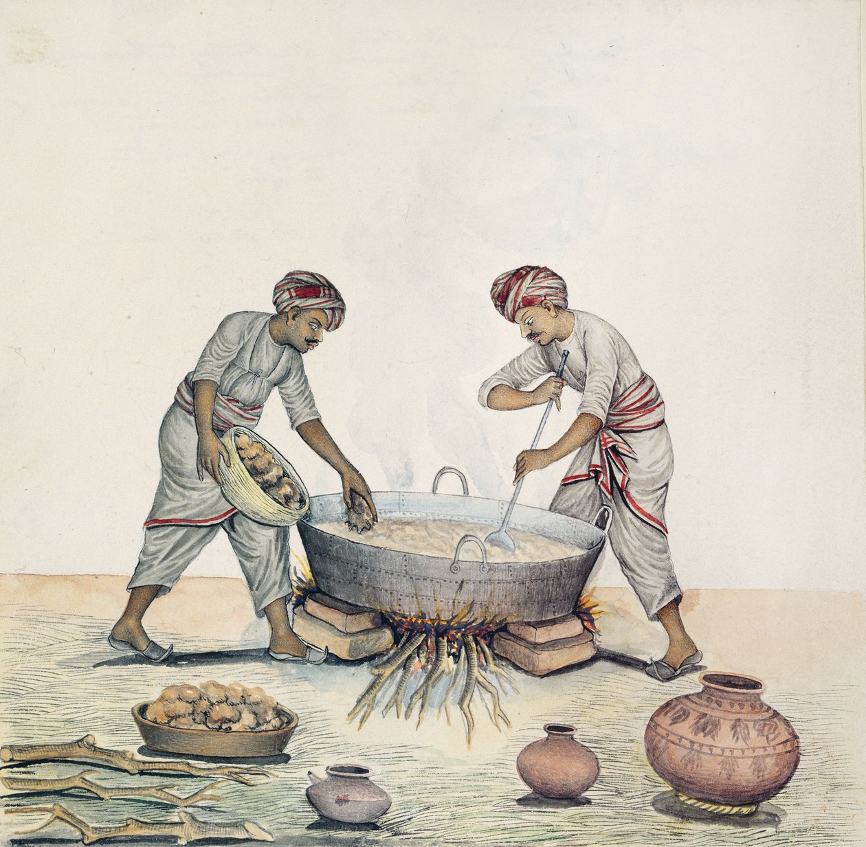 AS10 Vol.52 ff.6 4972 Cat.201 i-iv Sugar making, Bombay, c.1873 (watercolor on paper)   1354512   cs       czech Successfully Translated  Original: Soleil couchant, port dAnvers (Sunset, Port of Antwerp) Translat: Soleil couchant, port d