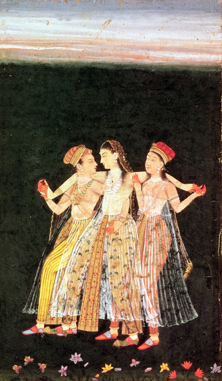 Princ se dvěma konkubínami od Indian School