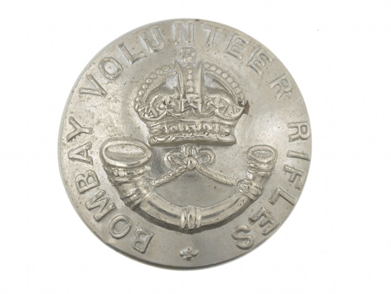 Button, dobrovolnické pušky Bombay, 1901-1947 od Indian School