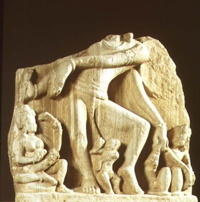 Postava Natesa, Chittorgarh, Rádžasthán, dynastie Pratihara (pískovec) od Indian School