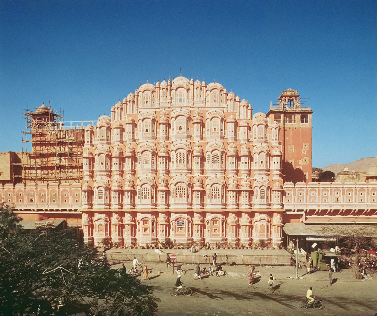 Hawa Mahal (Palác větrů) postavený v roce 1799 (viz také 121219 & 208425) od Indian School