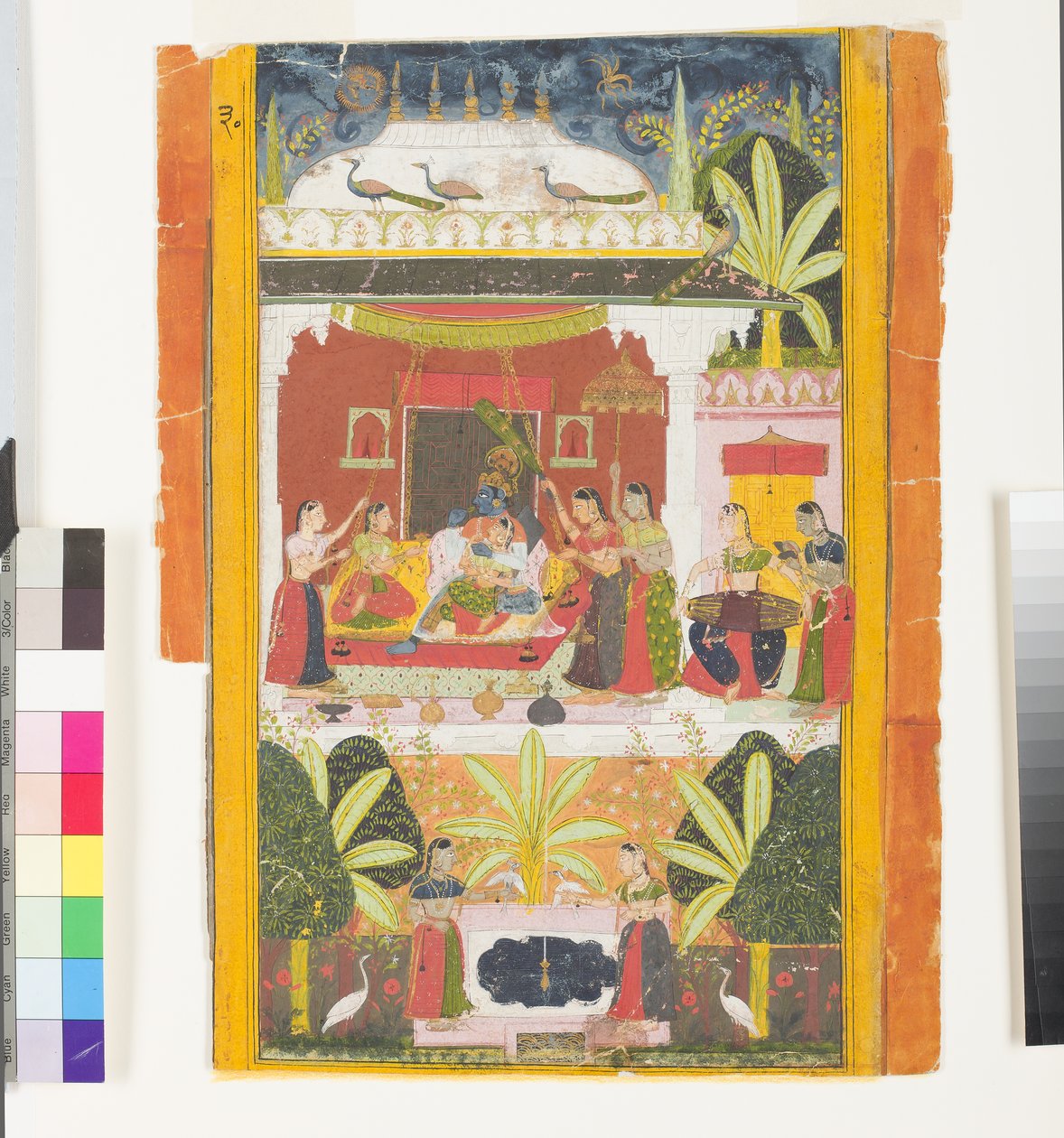 Hindol Ragini z Malkosu, kolem roku 1675 od Indian School